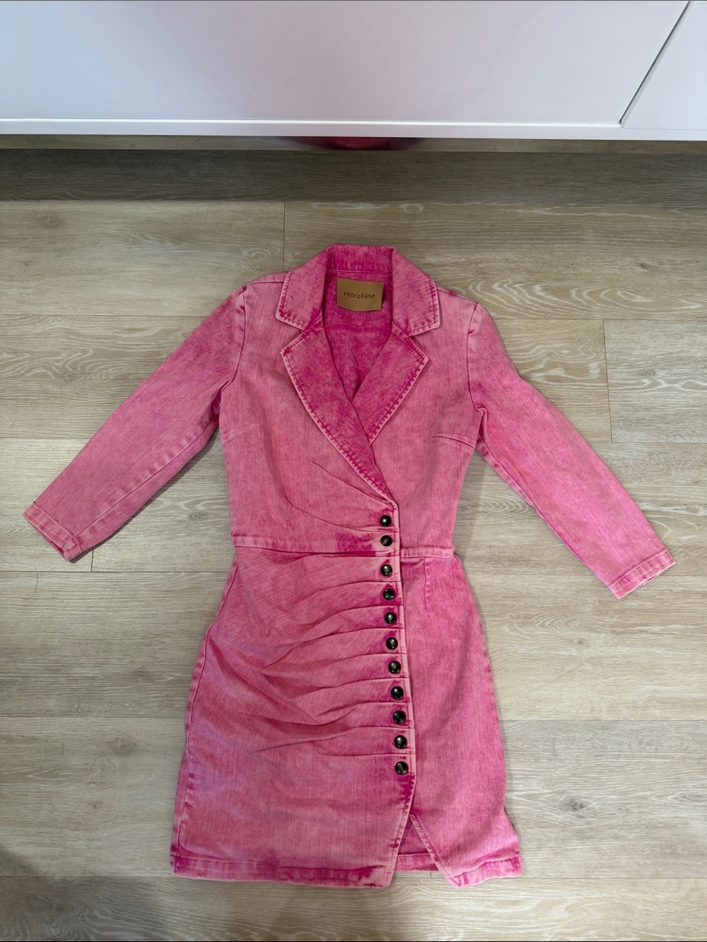 Retrofete Pink Denim Dress